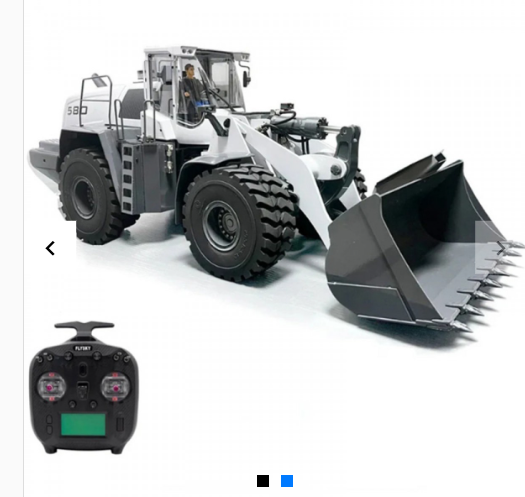 1/14 scale RC wheel loader with tipping bucket